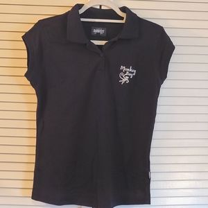 Monkey Bay winery cap sleeve fitted polo shirt